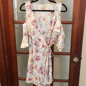 Floral Wrap Around Dress